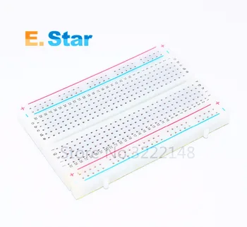 

Free Shipping 10pcs Quality mini bread board / breadboard 8.5CM x 5.5CM 400 holes