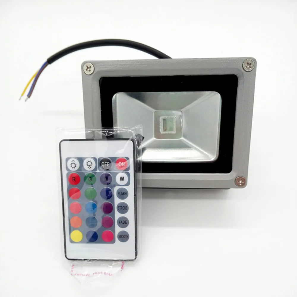 1 шт. 10 Вт 20 30 50 Светодиодный прожектор sopt наружная лампа RGB рефлектор наружный