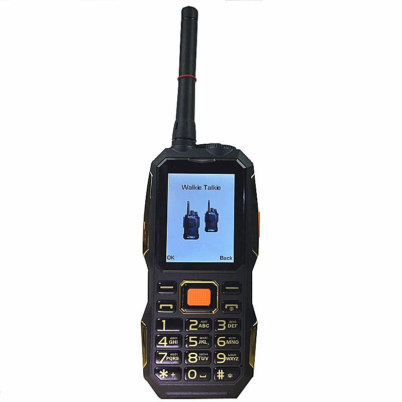 

Walkie Talkie gsm PHONES power bank wireless FM mobile phone Rugged shockproof china cheap Cell Phones russian keyboard button