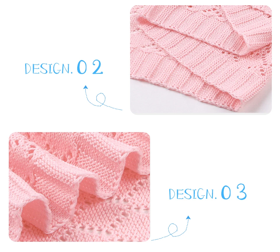 Детское одеяло s вязаное для новорожденных пеленка для Новорожденных Обертывание одеяло карамельный цвет Infantil коляска Диван Постельные принадлежности Покрывала для малышей одеяла