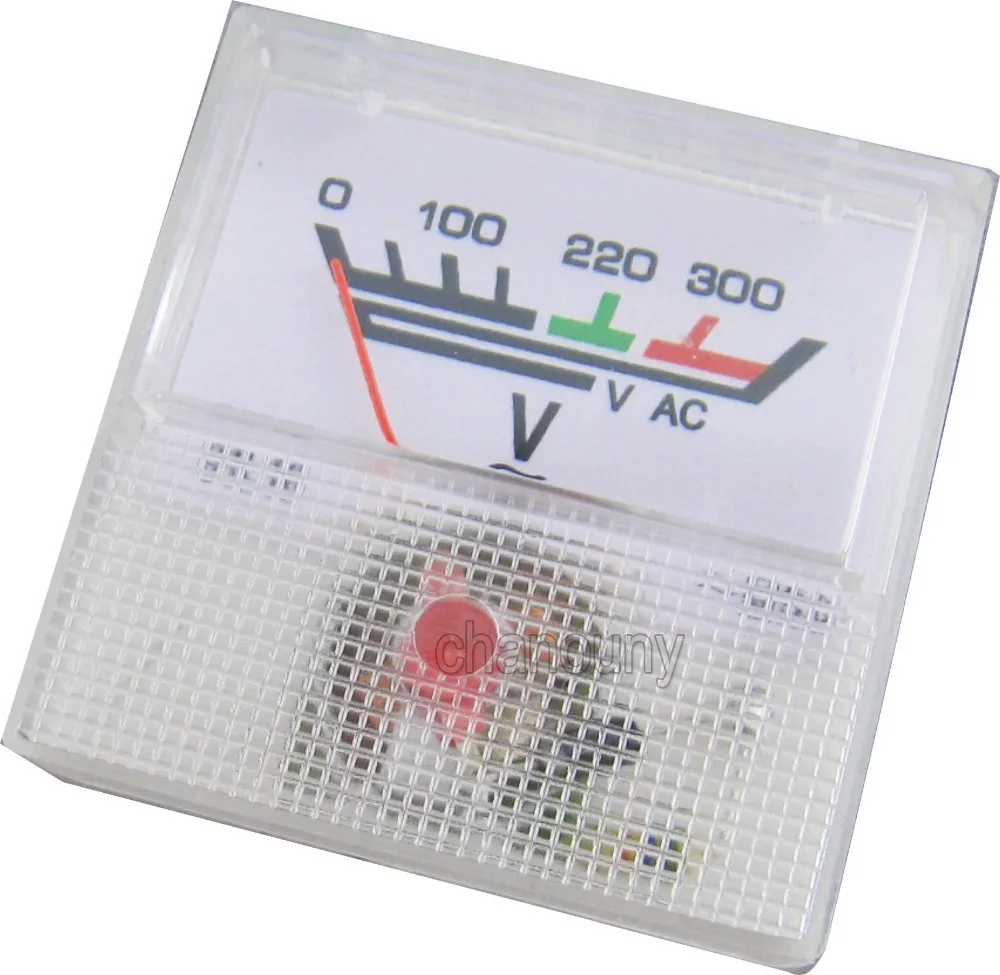 0-300 V AC Mini Einbau Messinstrument Analog Voltmeter 91L16. 