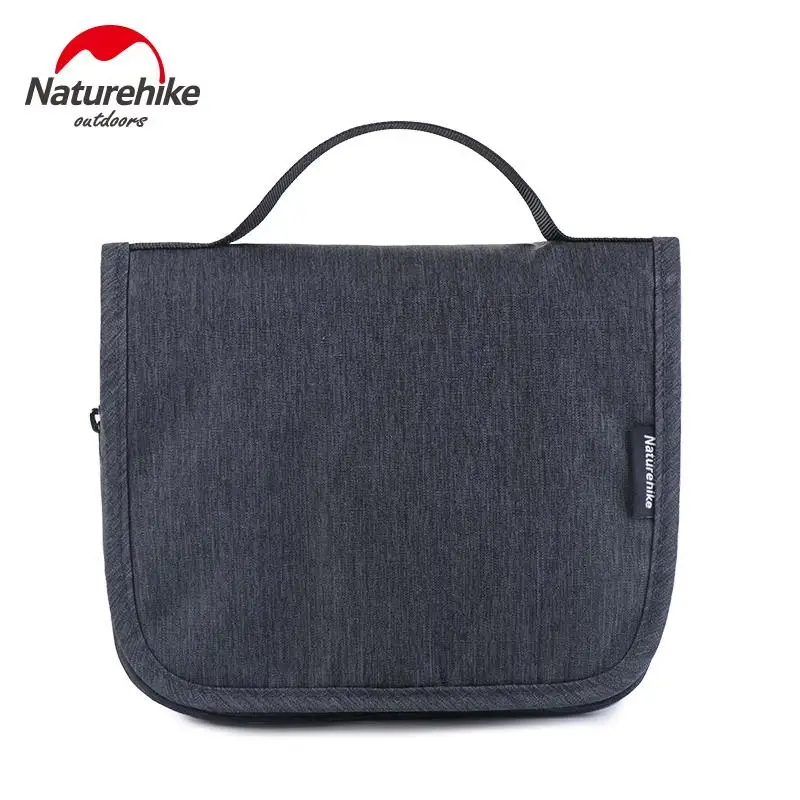 Naturehike подвесная сумка для туалетных принадлежностей большой емкости для отдыха на природе, туризма, путешествий, органайзер, косметичка, многослойная Сумка для переноски - Цвет: Dark grey