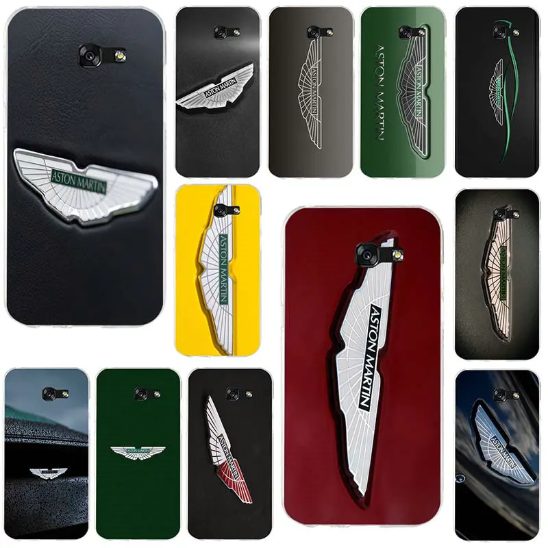 

For Samsung Galaxy A3 A5 A7 J1 J2 J3 J4 J5 J6 J7 2016 2017 2018 Cases Cover Coque Soft TPU Silicon Phone Case Aston Martin Logo