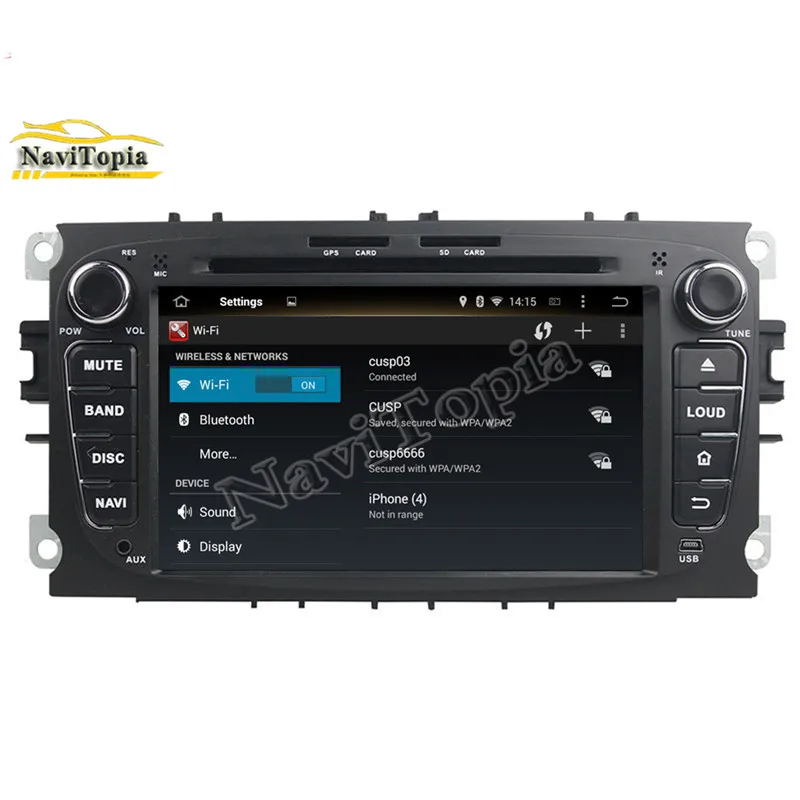 Top Octa Core 4G RAM 64G ROM Android 9.0 Car DVD Multimedia Player for Ford Focus 2008-2011 for Ford Mondeo 2008-2011/S-MAX/Connect 7