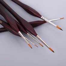 6 шт. новые высококачественные нейлоновые кисти для рисования набор кистей акриловая акварель маслом