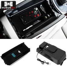 Мобильный телефон Беспроводная зарядка подлокотник коробка для хранения мелочей упаковочная коробка для Mercedes Benz C GLC класс C200 C180 GLC250 W205