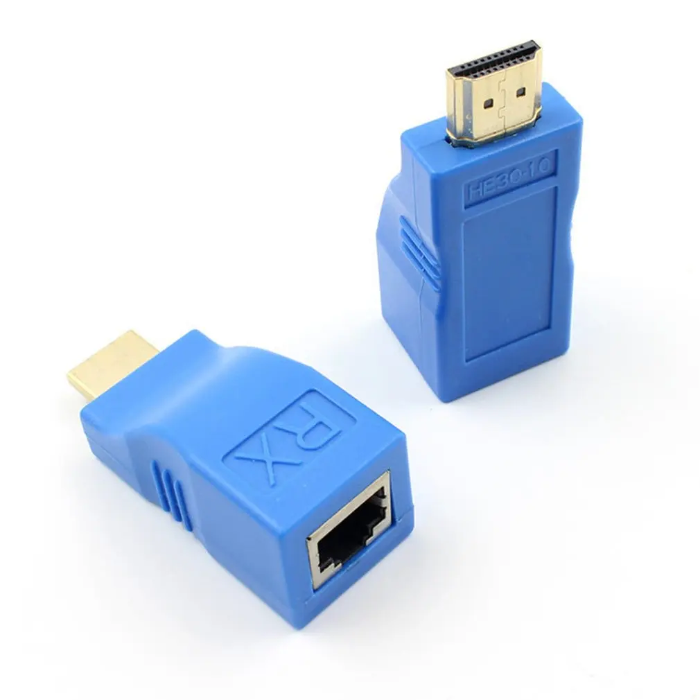 1 пара 4 K HDMI Extender мини RJ45 Порты до 30 м удлинитель HDMI, Овер-CAT 5e/6 LAN Ethernet-Кабель UTP конвертер для HDTV