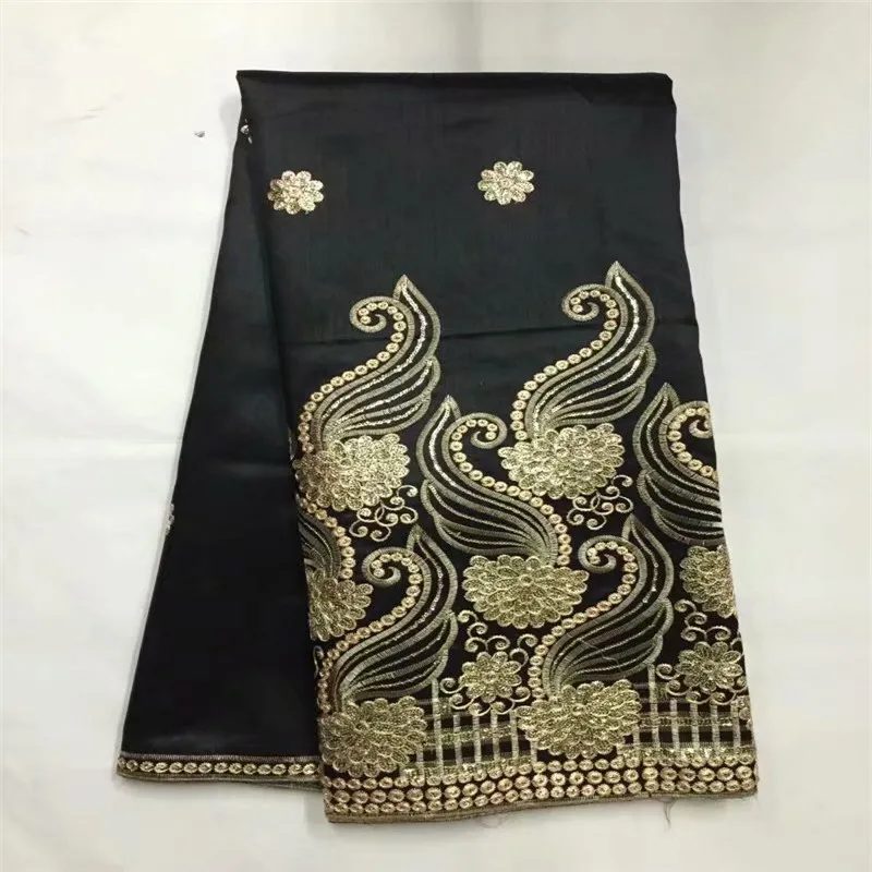 

African George Lace Fabric African George Wrapper High Quality African George Fabric for Dress 5 yards/lot with sequins zgl4-73