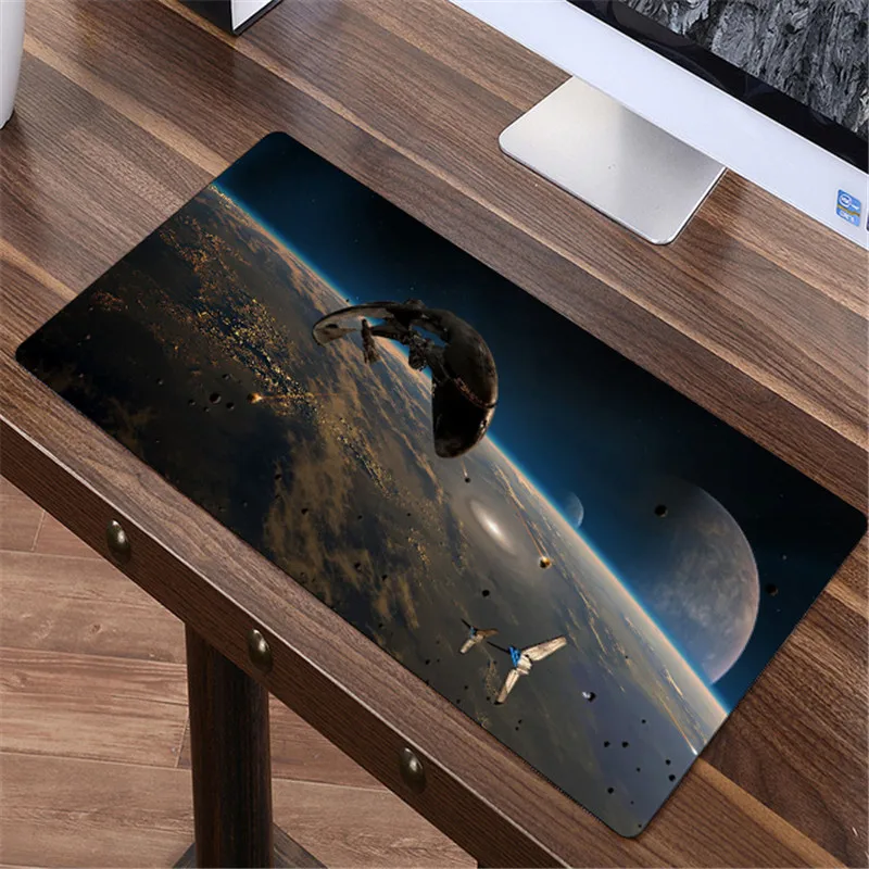 FFFAS 80x40cm Large DIY Mouse Pad Spacecraft Gamer Keyboard Mat XL Table Protector Soft Gaming Mousepad for Tablet PC Latop FFFAS 80x40cm Large DIY Mouse Pad Spacecraft Gamer Keyboard Mat XL Table Protector Soft Gaming Mousepad for Tablet PC Latop