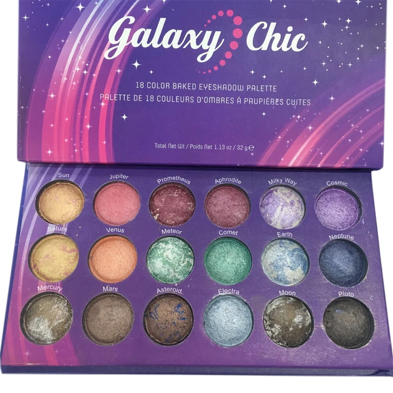 18 Colors Galaxy Chic Eyeshadow Pallete Oogschaduw Planet Eyehsadow Palette Matte Maquillage Shadow For Eyes Glitter Makeup