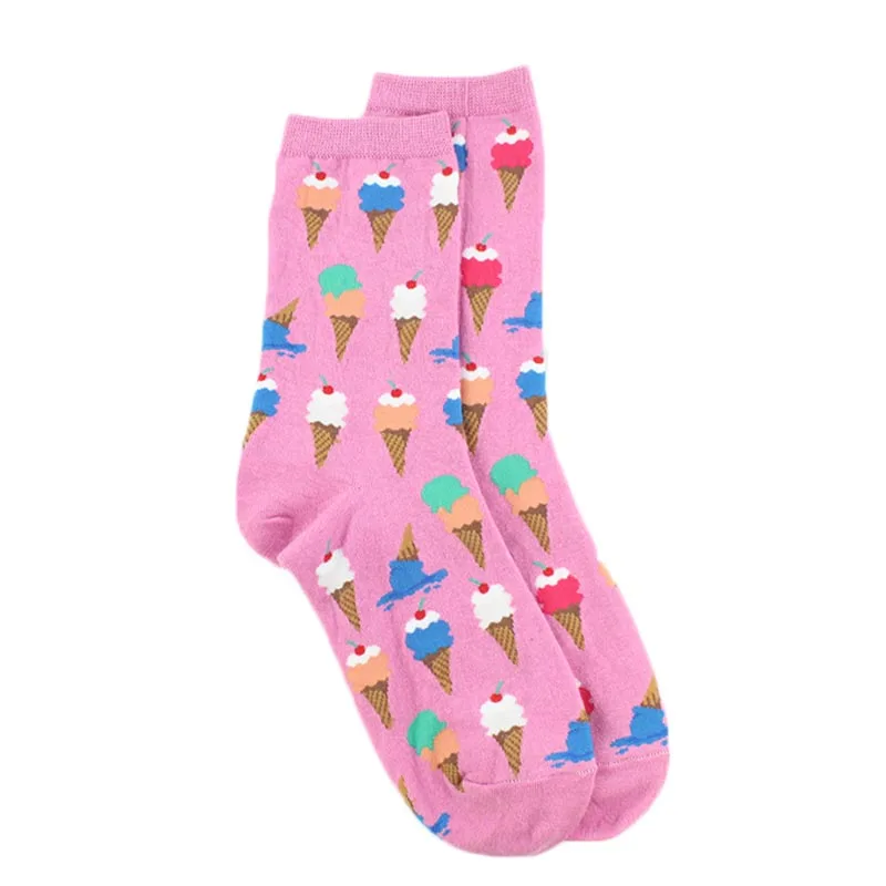 [COSPLACOOL]Harajuku Animal Funny Socks Food Pizza Cute Socks Women Divertidos Ice Cream Creative Sokken Crazy Chaussette Femme ugg socks