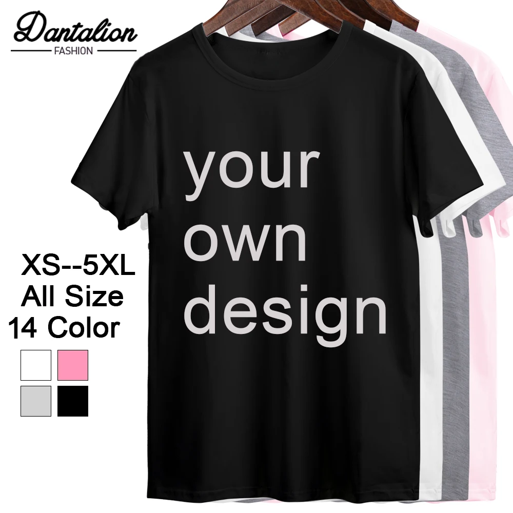 

2019 Your OWN Design Brand Logo/Picture White Custom Men and women t-shirt Plus Size T Shirt Men Clothing