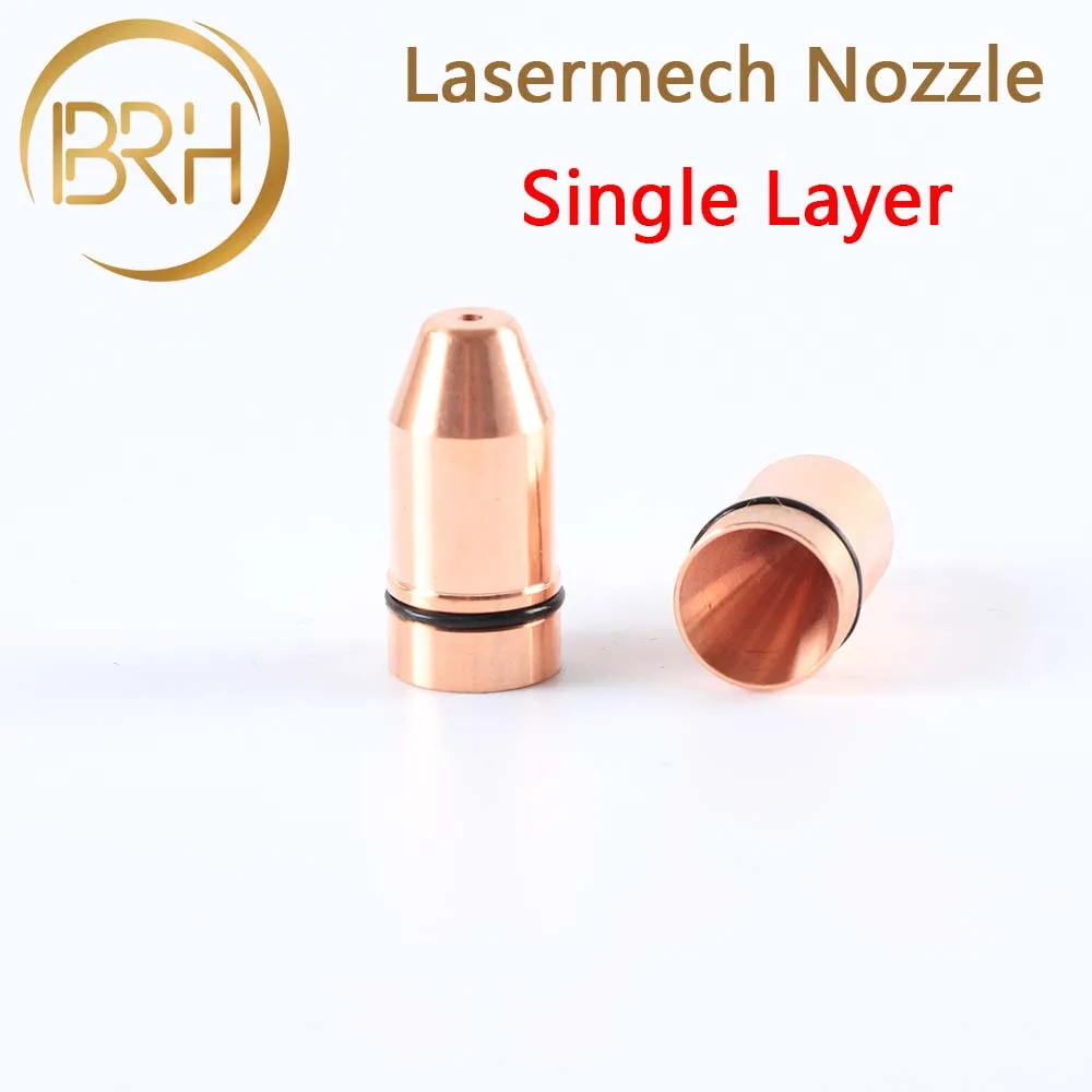BRH пулевое лазерное сопло однослойное/Двухслойное Калибр 1,0-4,0 мм для Цинциннати DNE Lasermech волоконно-лазерной резки