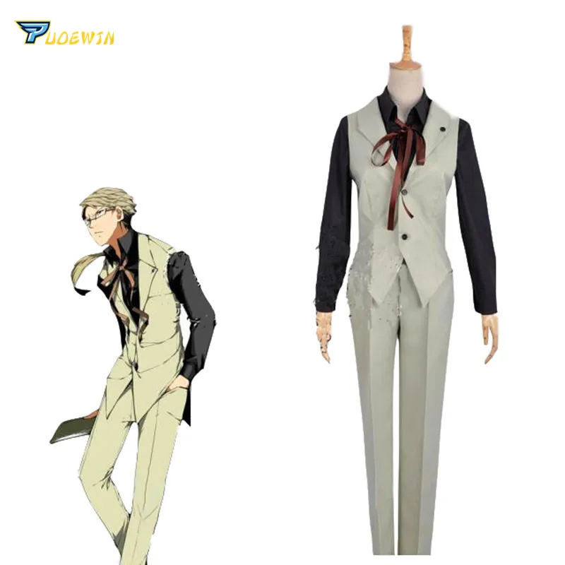 

Bungo Stray Dogs Doppo Kunikida Cosplay Costume Custom Made Any Size