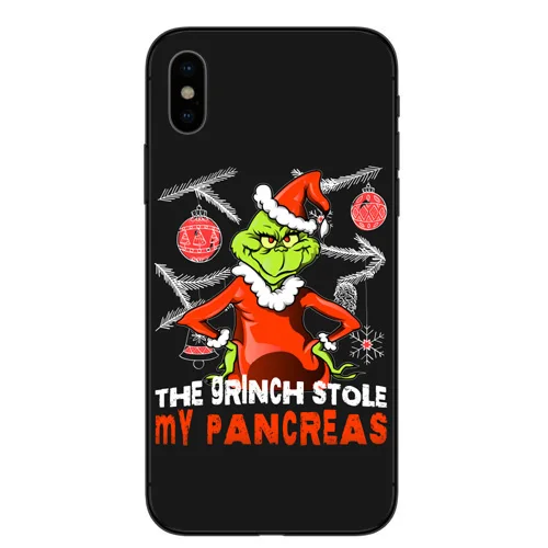 How Green ofMonster Grinch Stole Рождественский мягкий чехол для телефона iPhone X XS MAX 6 6S 7 7plus 8 8Plus 5