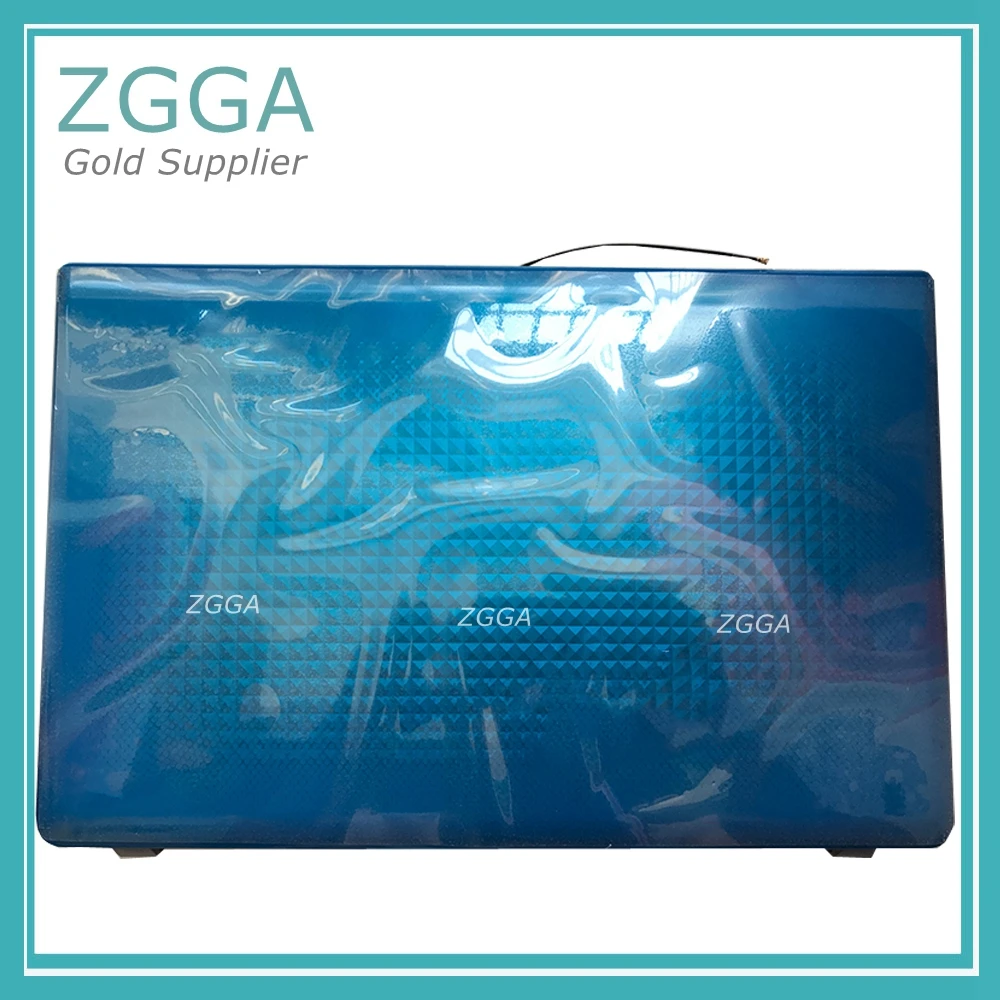 

Genuine New For Lenovo Z570 Z575 Laptop LCD Rear Lid Back Cover Top Case Shell Blue without antenna 31049785 60.4M404.001