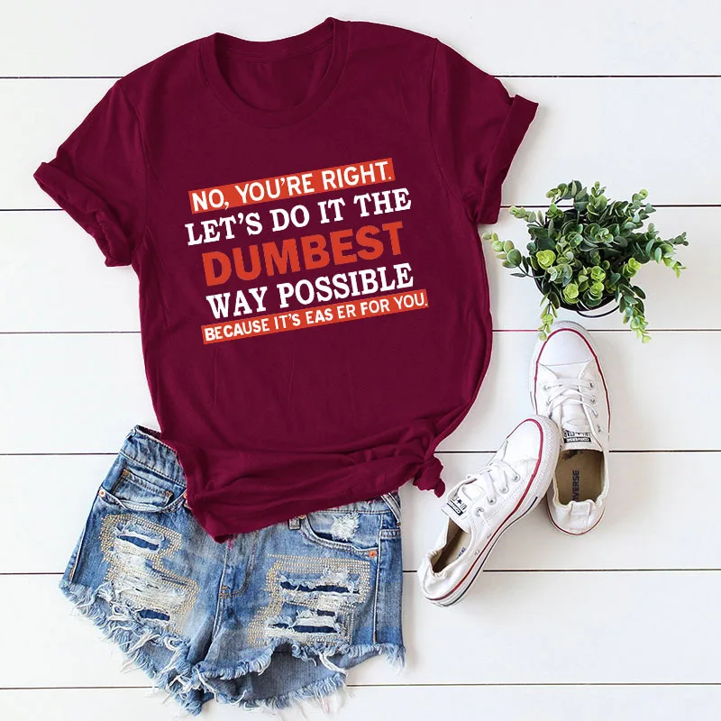 

SINGRAIN S-5XL 100% Cotton Summer Women Letter Print T-shirt Plus Size T-shirts Loose Harajuku Cool Tops Casual Tee camiseta