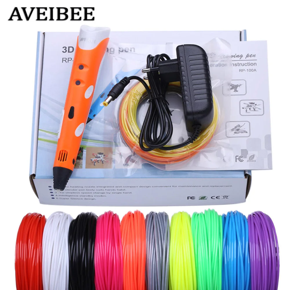 

Aveibee ABS DIY Smart 3D Pen 3D Printing Pen Drawing Pens Printer With Free Filament Creative Gift For Kids Design Painting
