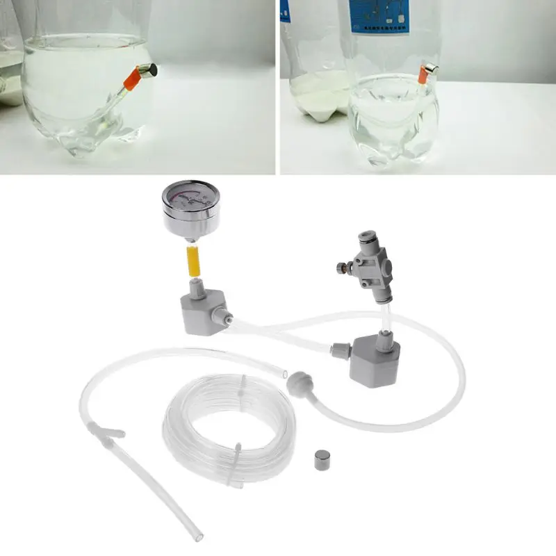 

DIY Aquarium CO2 Generator System Kit Gauge Water Plant Fish Aquarium Co2 Valve Diffuser