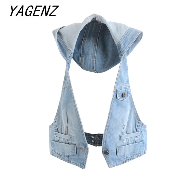 Sleeveless Denim Women Jacket 2019 Summer Slim Vintage Short Vest