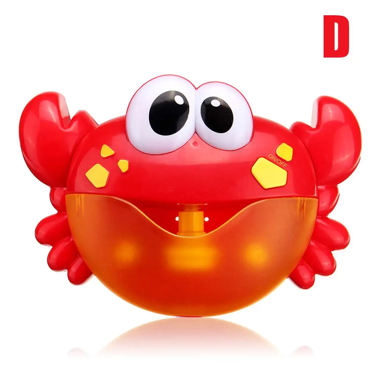 Забавная музыка Краб пузырьковая воздуходувка машина Электрический Краб пузырьковая машина детская Ванна уличные игрушки для ванной Рождественский подарок для детей - Цвет: D Red