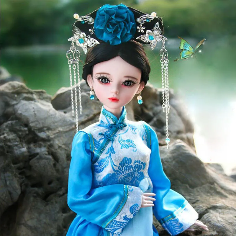 Этнические полностью силиконовые виниловые куклы Bjd 1/3 с классическим макияжем