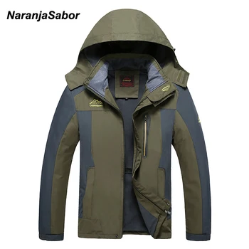 

2020 Autumn Breathable Waterproof Mens Jackets Fleece Men's Coats Male Outwear Windbreaker Mens Brand Clothing Plus Size L-8XL
