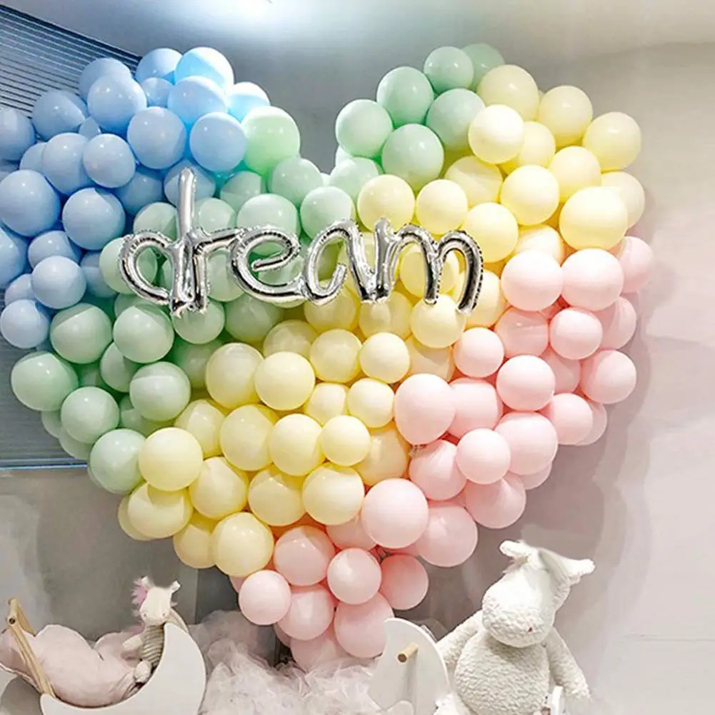 

100Pcs Inflatable Macaron Color Birthday Wedding Party Decor Latex Balloons so hot