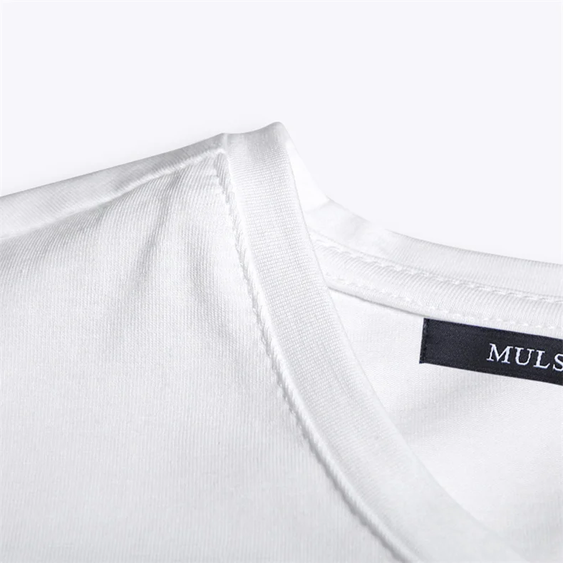 Muls Brand High quality Summer mens clothing cotton T shirts Men Casual basic short Tees Tops Black White Gray M-3XL Cheap Price-05
