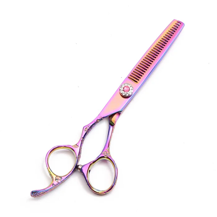 Для левой руки 5," 16 см гравировка логотипа 440C парикмахерские ножницы для резки филировочные ножницы Профессиональные ножницы для волос C8002 - Цвет: C8002 Cai T 5.5N