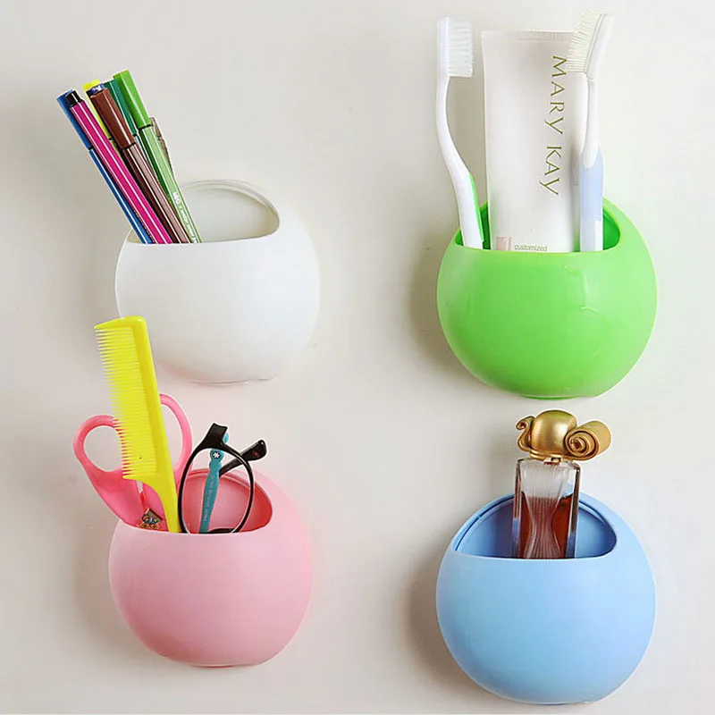 multifunzione ventosa portaspazzolino soild bagno accessori set rosa blu bianco e verdechina mainland