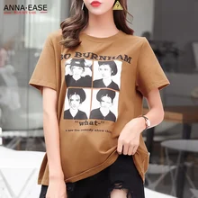 Большие размеры, повседневные женские рубашки, короткий рукав, хлопок, летняя футболка для женщин, черный, белый, синий, плюс размер, женская одежда размера XL, XXL, XXXL, 4XL