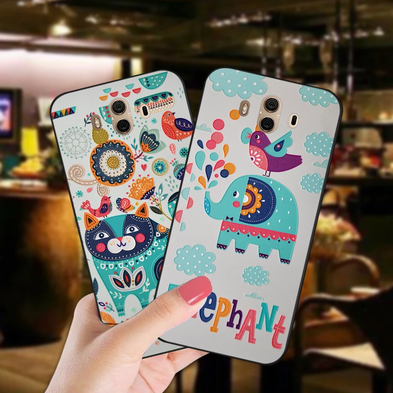 

Cute Animal Soft Silicone Case For Huawei Mate 10 / 10Pro Anti-knock Full Protection TPU Cover Bag For Huawei Mate 10 Pro Case