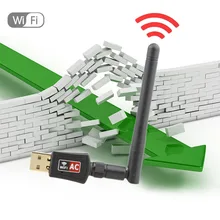 Mini MINI-AC600 5.8G/2.4 GHz 433 Mbps/150 Mbps Protable Radio de Doble Banda USB Wi-Fi Adaptador Wlan PC Wifi Receptor Wifi Externa