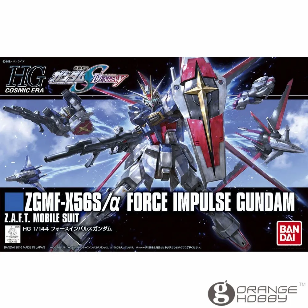 OHS Bandai HGUC 198 ZGMF-X56S 1/144/сила импульс чехол для смартфона в стиле Gundam сборки модели наборы