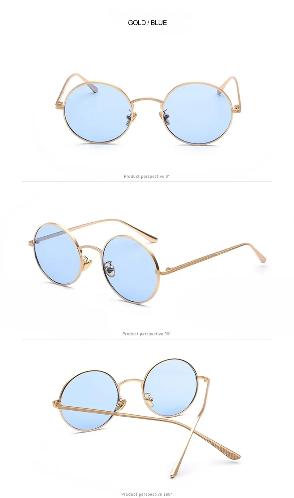 SPLOV Vintage Men Sunglasses Women Retro Punk Style Round Metal Frame Colorful Lens Sun Glasses Fashion Eyewear Gafas sol mujer coach sunglasses