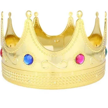 

Plastic sponge golden imperial king crown jewelry birthday within
