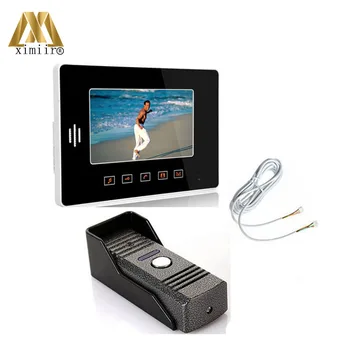 

Home Security 7" Inch TFT Screen LCD Color 808ME11 Video Door Phone Doorbell Intercom system Night Vision Eye Camera Doorphone
