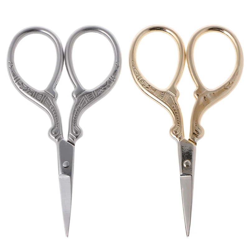 Stainless Steel Manicure Cuticle Pedicure Scissors Curved Finger Toe