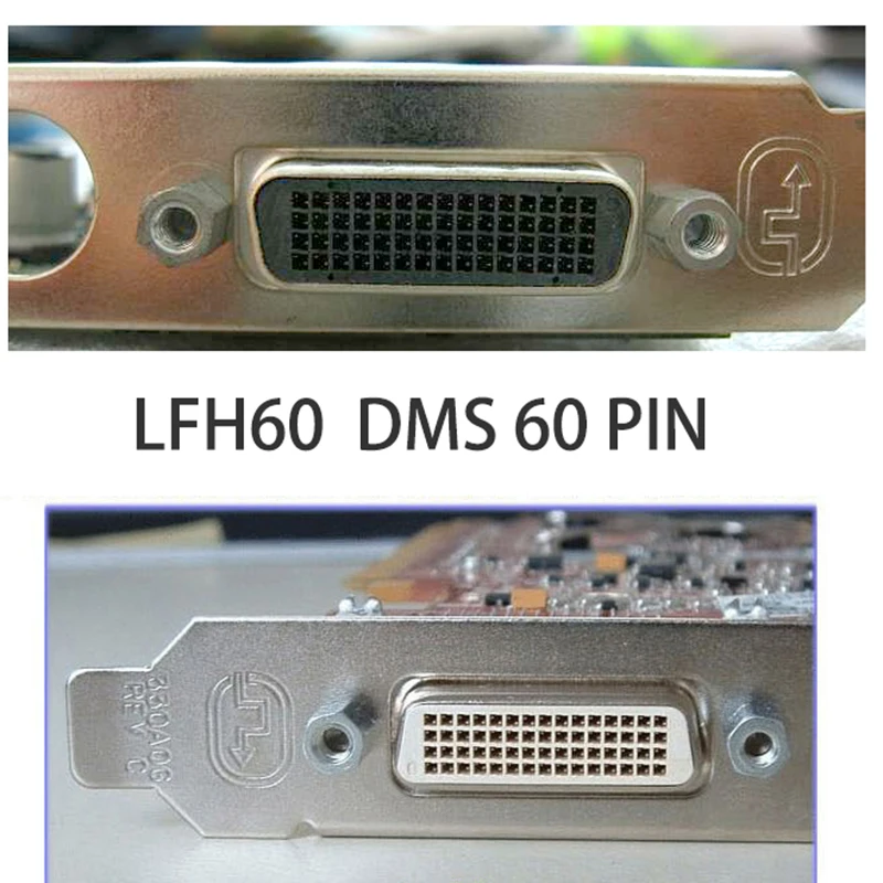 LFH60 до 4 VGA ПМ 60 pin низкая сила спирали специальный графический Видео Выходной кабель-переходник