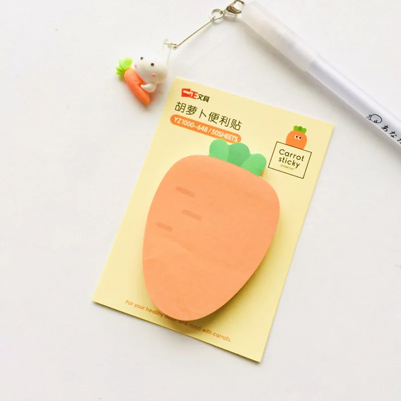 Милый коврик для заметок моркови N Times Липкие заметки Эсколар бумажные школьные принадлежности наклейка-закладка блокнот Escolar