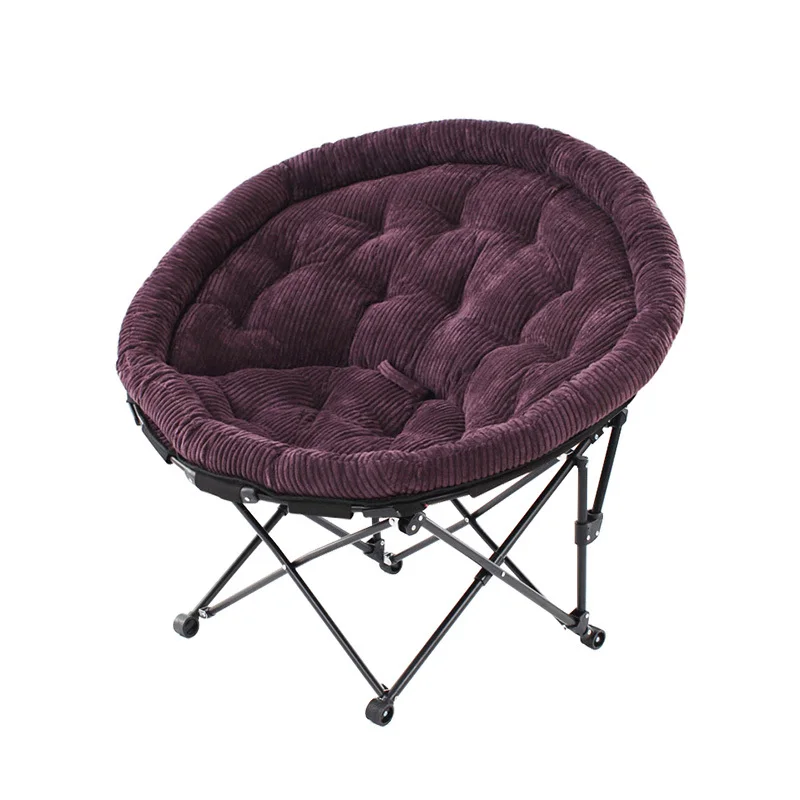Comfortable Lazy Sofa Portable Folding Soft Singel Chair Soft Reclining Lying Leisure Chair Short Plush Foldable Washable Home