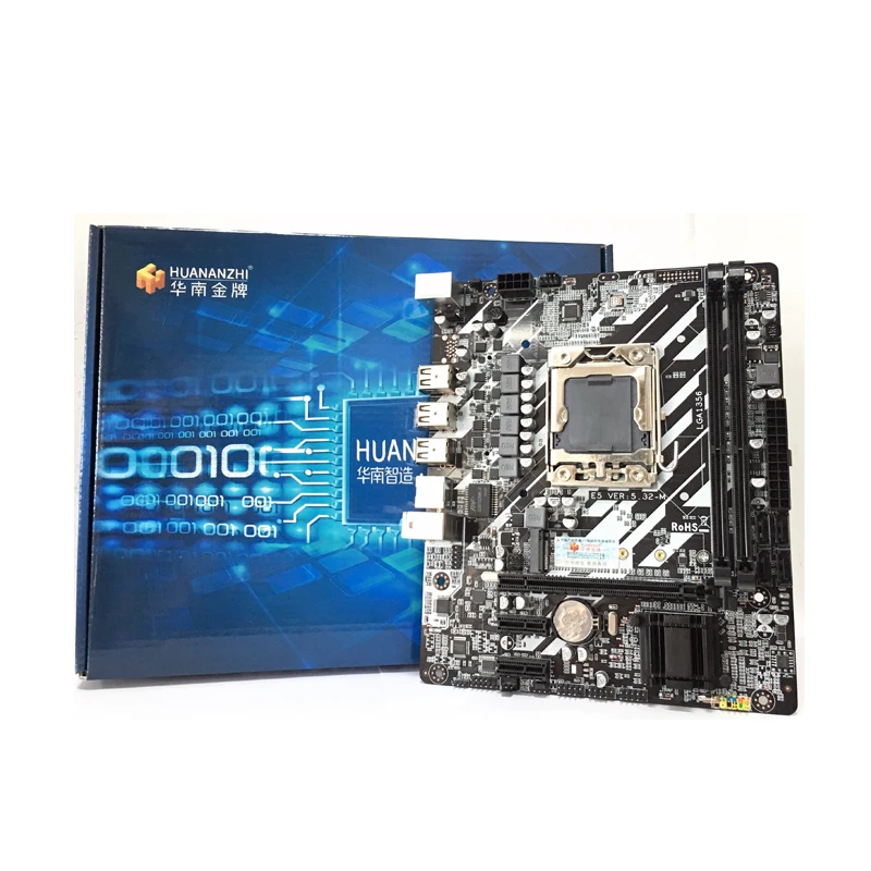 Материнская плата HUANANZHI X9D LGA1356 LGA 1356 PC для настольных компьютеров, подходит для настольного сервера DDR3 ECC REG ram