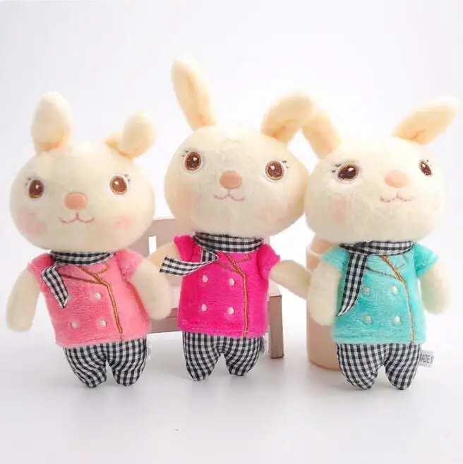 3 шт./компл. кролик плюшевые мягкие животные платье открывалка для бутылок поощрительный подарок кукла детский праздничный костюм плюшевые игрушки, букет, плюшевые куклы, игрушки для девочек и Для женщин - Цвет: 3PCS