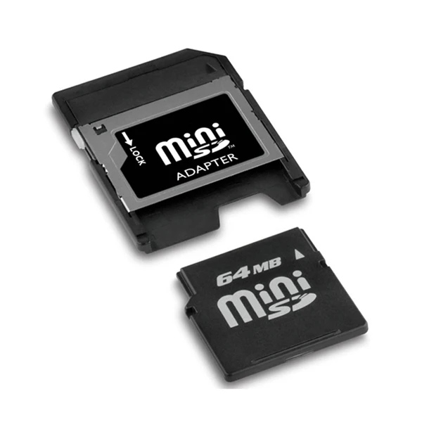 Небольшая емкость MiniSD карт памяти адаптера 64 МБ Mini SD карты