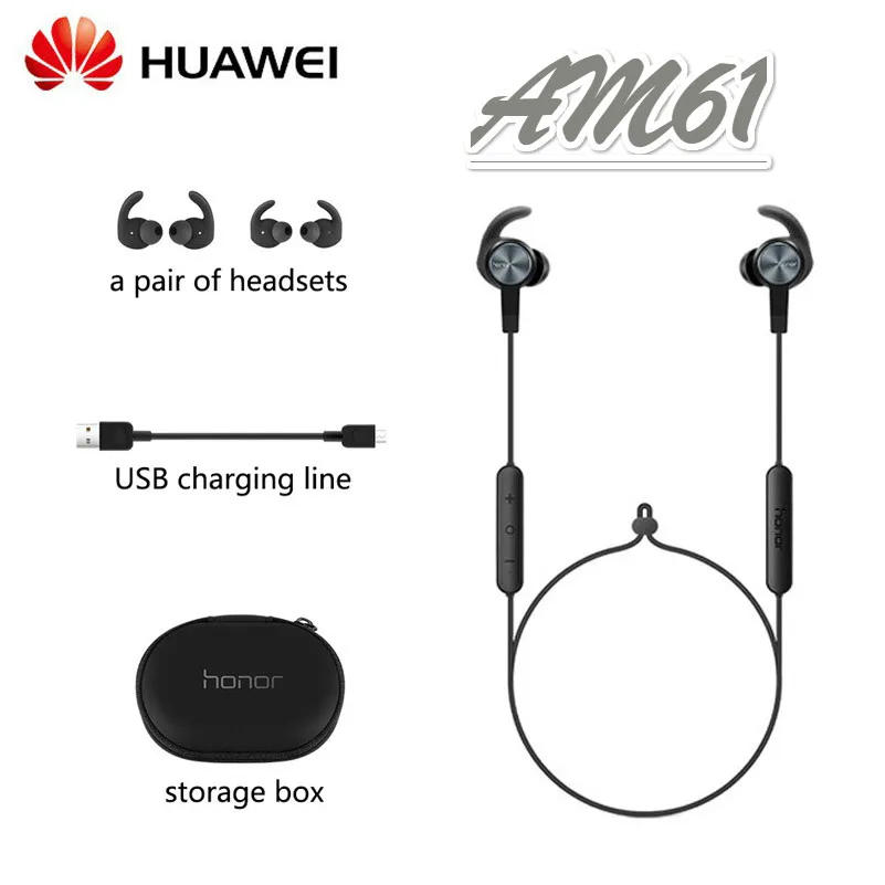 

New Huawei Honor Original xsport AM61 Earphone Wireless connection with Mic In-Ear style Charge easy headset for iOS Android