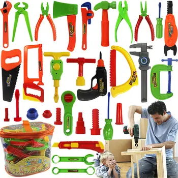 

32Pcs/set Early Learning Toys Wholesale Educational Children Carpentry Repair Tools Toy Pretend Play Play House Toys Baby
