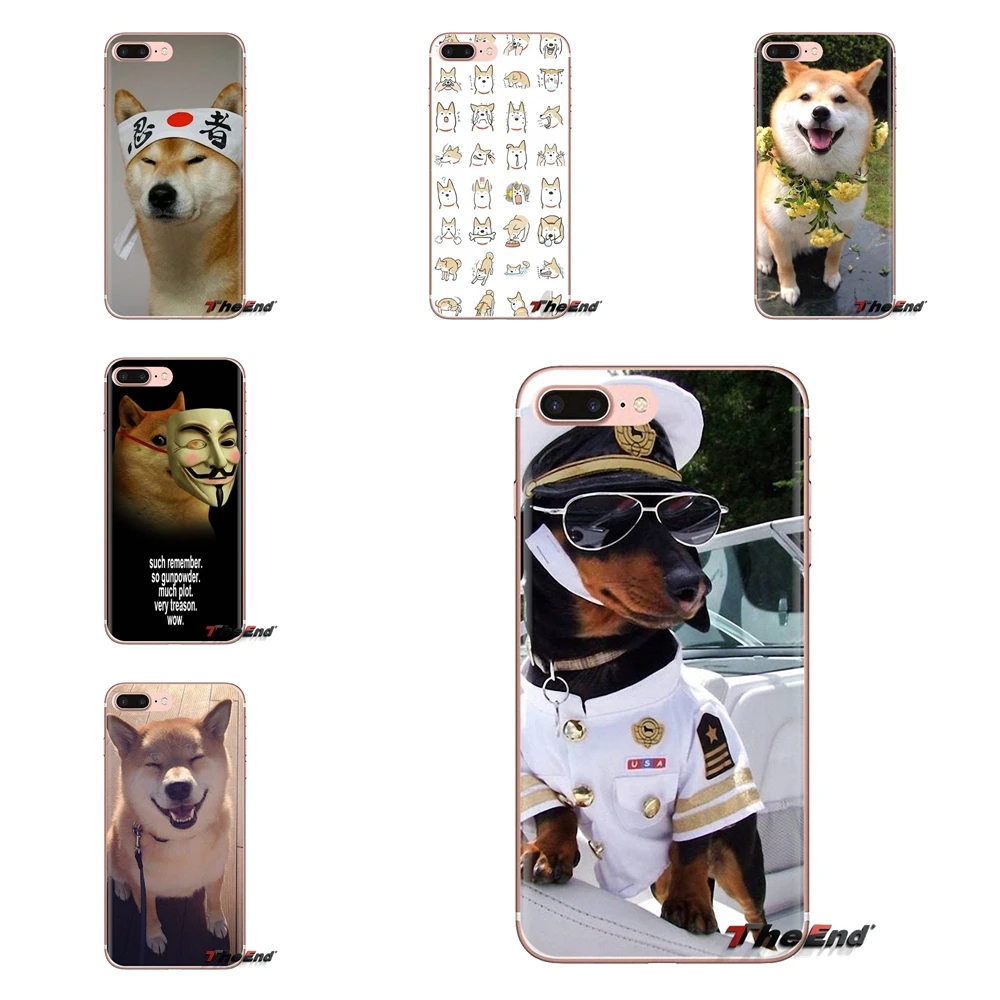 Для iPod Touch Apple iPhone 4 4S 5 5S SE 5C 6 6S 7 8 X XR XS Plus MAX прозрачные мягкие чехлы Doge интернет