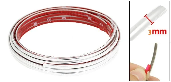 

Silver Moulding Line Strip Sticker Adhensive 3M Grille Interior, Universal Car Decorative Thread, Interior trim, Exterior Trim