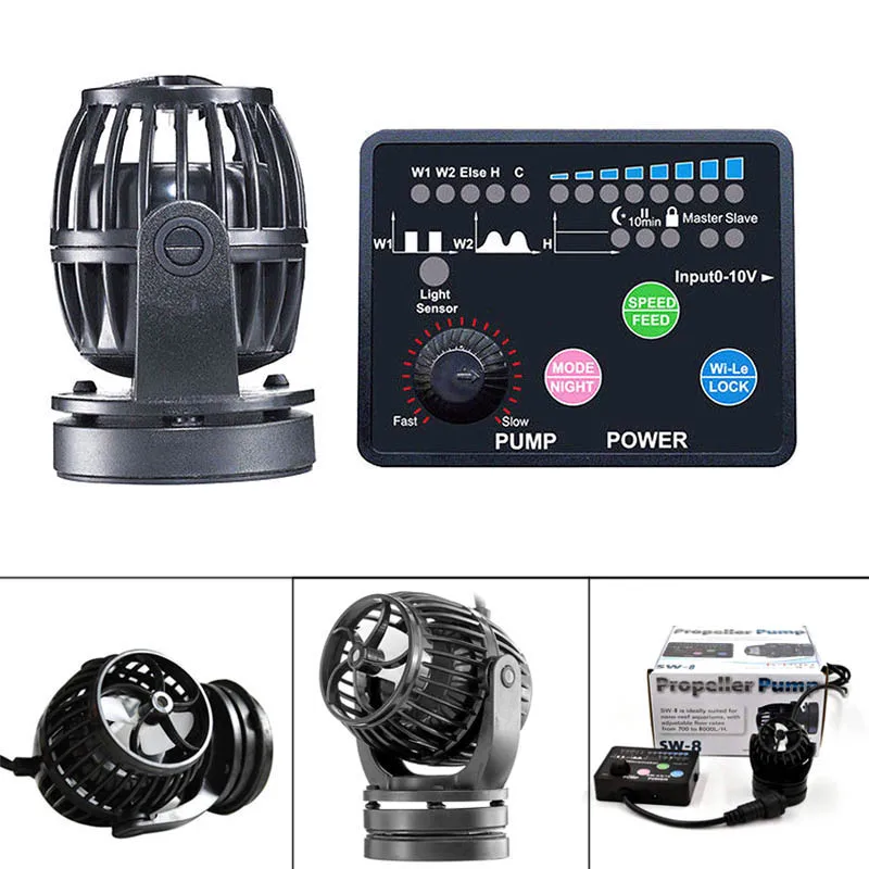 

Marine Aquarium Wireless SW-2 SW-4 SW-8 Fish Tank Wave Making Pump _WK